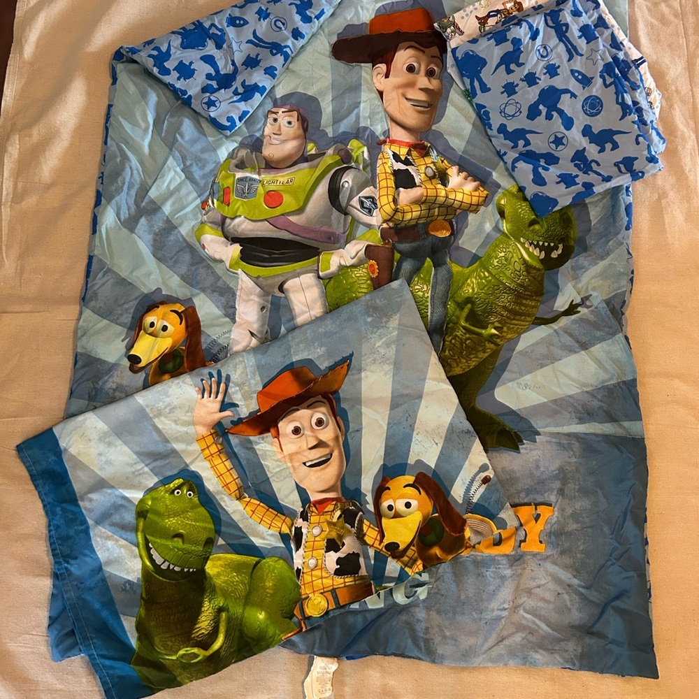 Toy Story 1 toddler crib bed set 4 piece